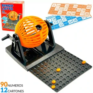 BINGO 90 BOLAS NÚMEROS 12 CARTONES 8021A
