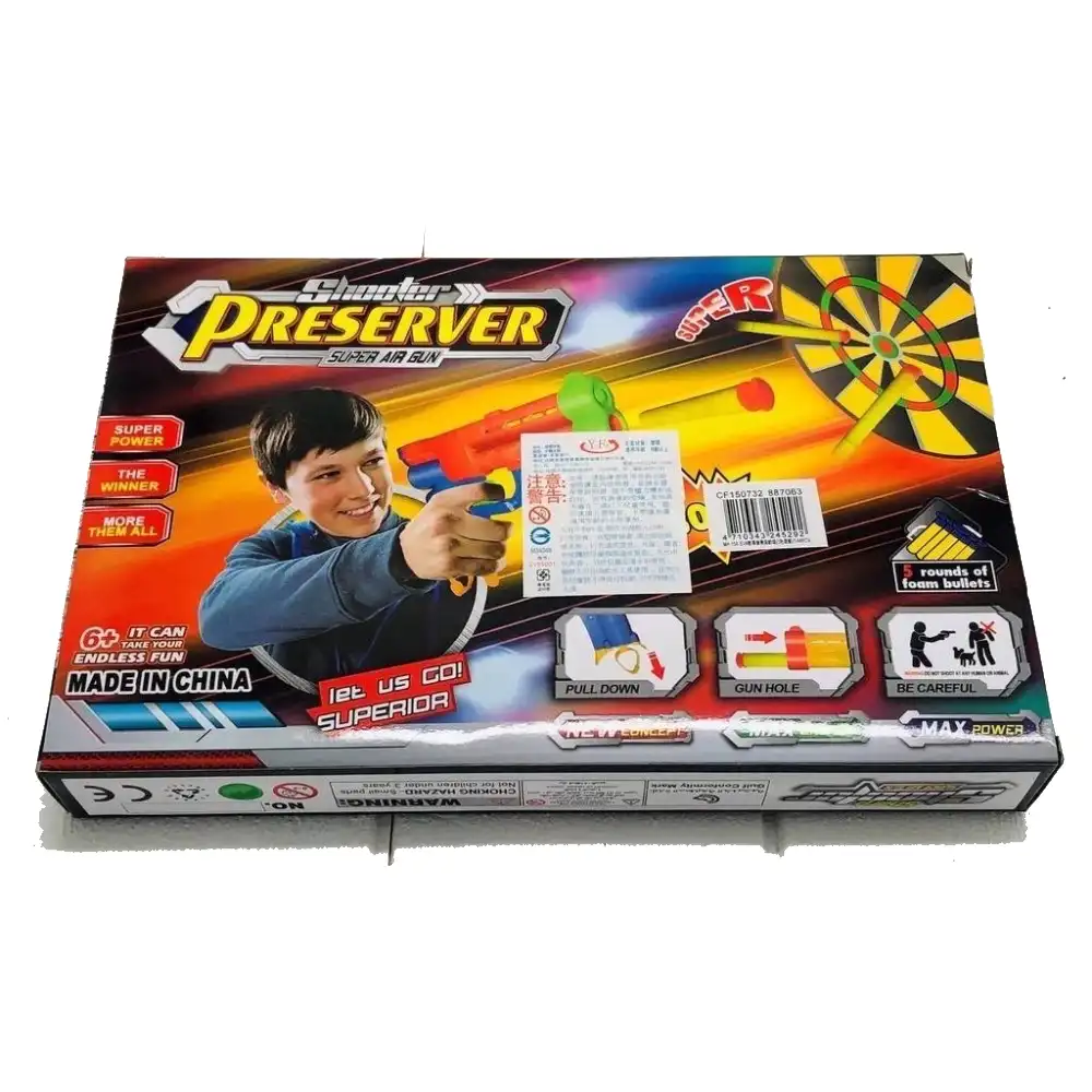 PISTOLA LANZA DARDO TIRO AL BLANCO MH-043 - Imagen 3