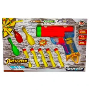 PISTOLA LANZA DARDO TIRO AL BLANCO MH-043