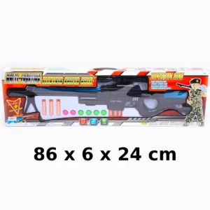 FRANCOTIRADOR DE BATERÍA GRANDE CON FLECHAS SUAVES Y BALONES 868-1