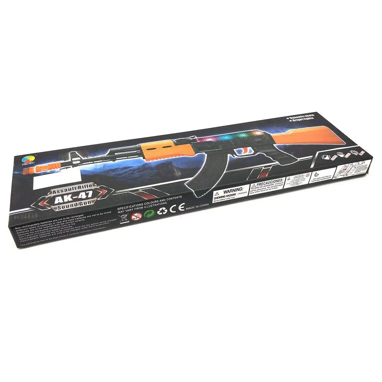 JUGUETE RIFLE AK -7 CON LUZ Y SONIDO 998-03 - Imagen 4