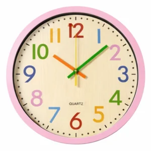 RELOJ PARA NIÑOS DIÁMETRO 30CM ROSADO 2016M