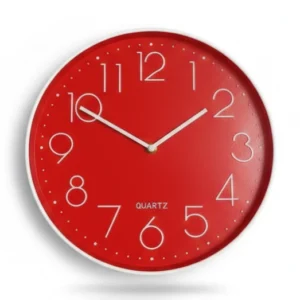 CK-008 RELOJ ROJO DE PARED 30 CM