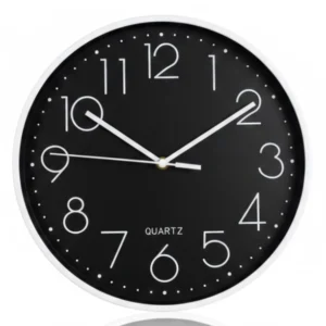 CK-008 RELOJ NEGRO DE PARED 30 CM