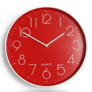 CK-008 RELOJ ROJO DE PARED 30 CM