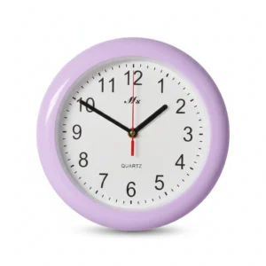 RELOJ PARED 26 CM LILA XX21-056