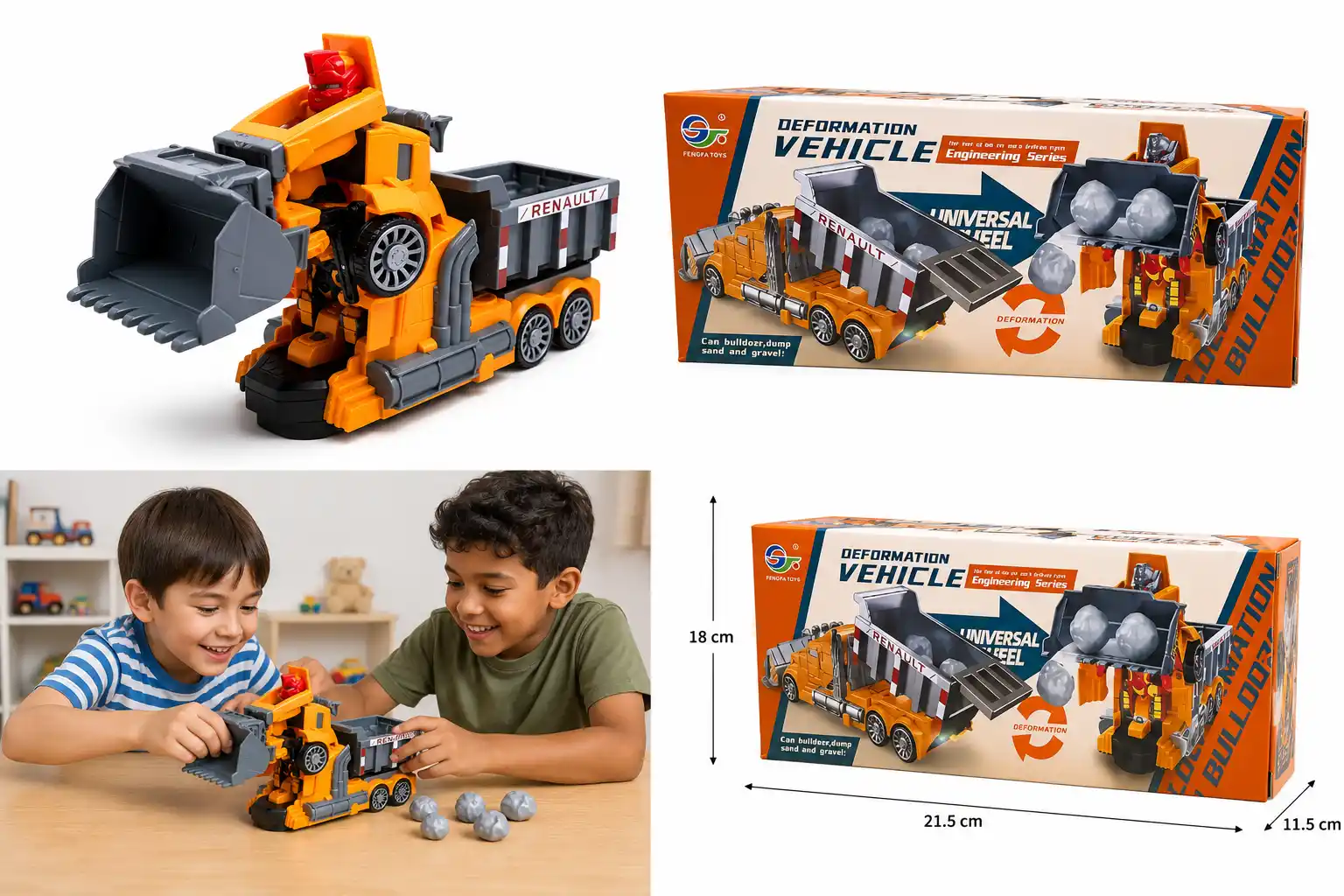 CARRO TRANSFORMER A PILAS AK-979 - Imagen 5