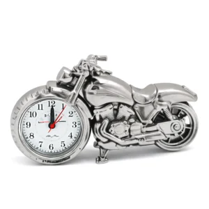MOTOCICLETA DORADA PLATEADA RELOJ DESPERTADOR CK-2464