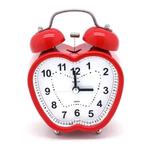 RELOJ DESPERTADOR CAMPANA MANZANA ROJA CK24-158 / CK24-830