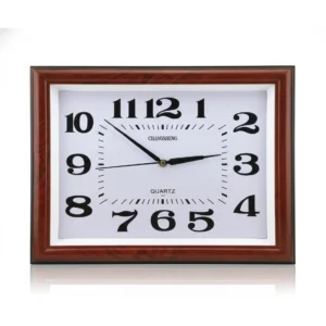 CK24-172 RELOJ COLOR MADERA RECTANGULAR DE PARED 38 CM