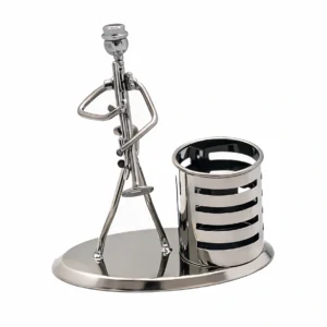 ESCULTURA METÁLICA DE MÚSICO TROMPETISTA GT24-173