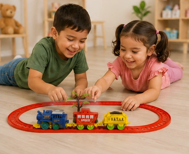 JUGUETE TREN CON RIEL XY1210 - Imagen 4