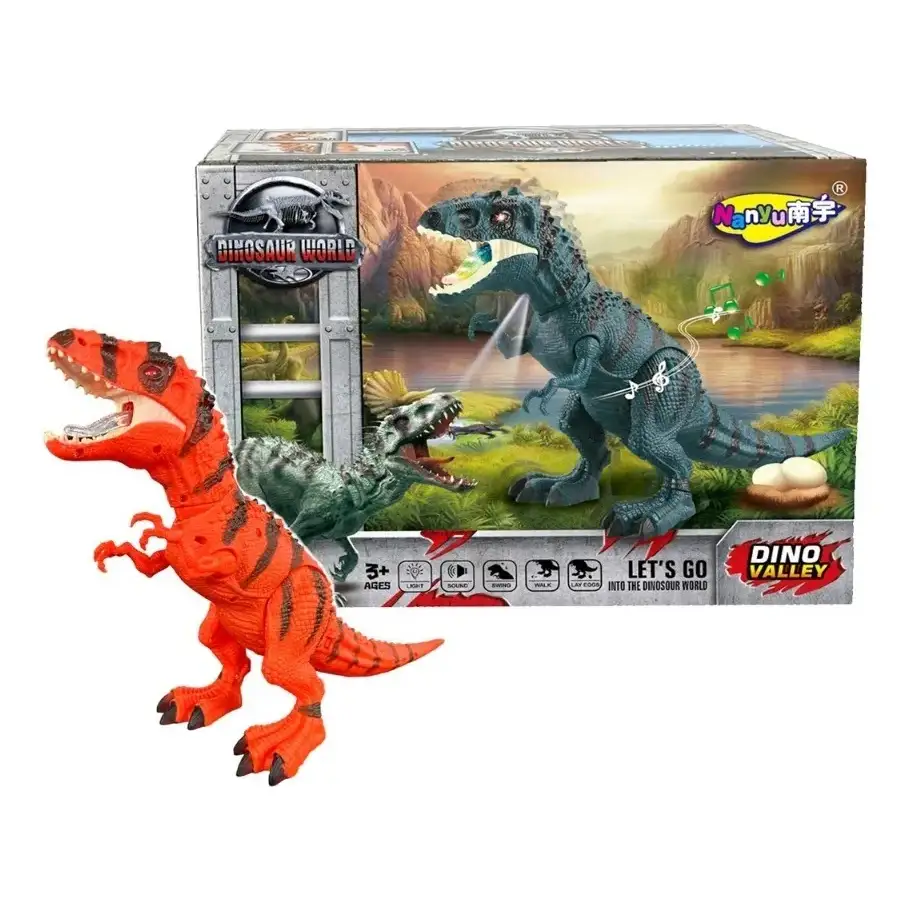 TIRANOSAURIO REX CAMINA Y PONE HUEVO NY030-A - Imagen 4