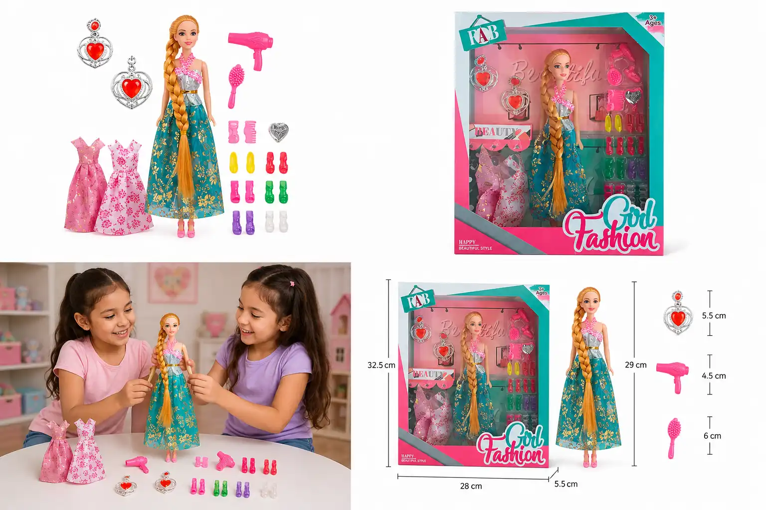 MUÑECA CON ACCESORIOS 2128A-4 - Imagen 5