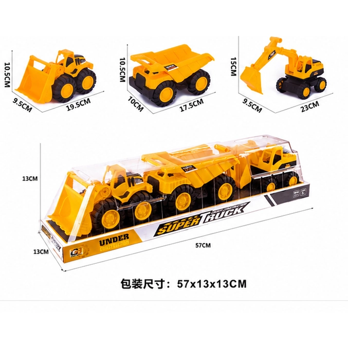 SET DE CAMIONES CONSTRUCCIÓN A FRICCIÓN 988-08 - Imagen 3