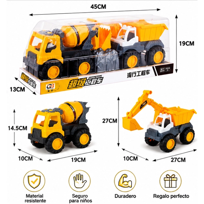 SET CAMIONES DE CONSTRUCCIÓN 988-39 - Imagen 4