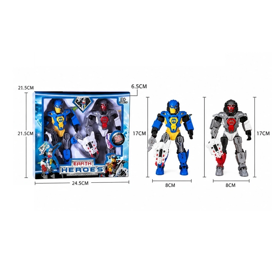 SET DE MUÑECOS ARMABLES F1306-6 - Imagen 3