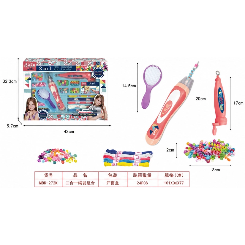 SET DE TEJIDO y TRENZADO PARA EL CABELLO MBK-272K - Imagen 3